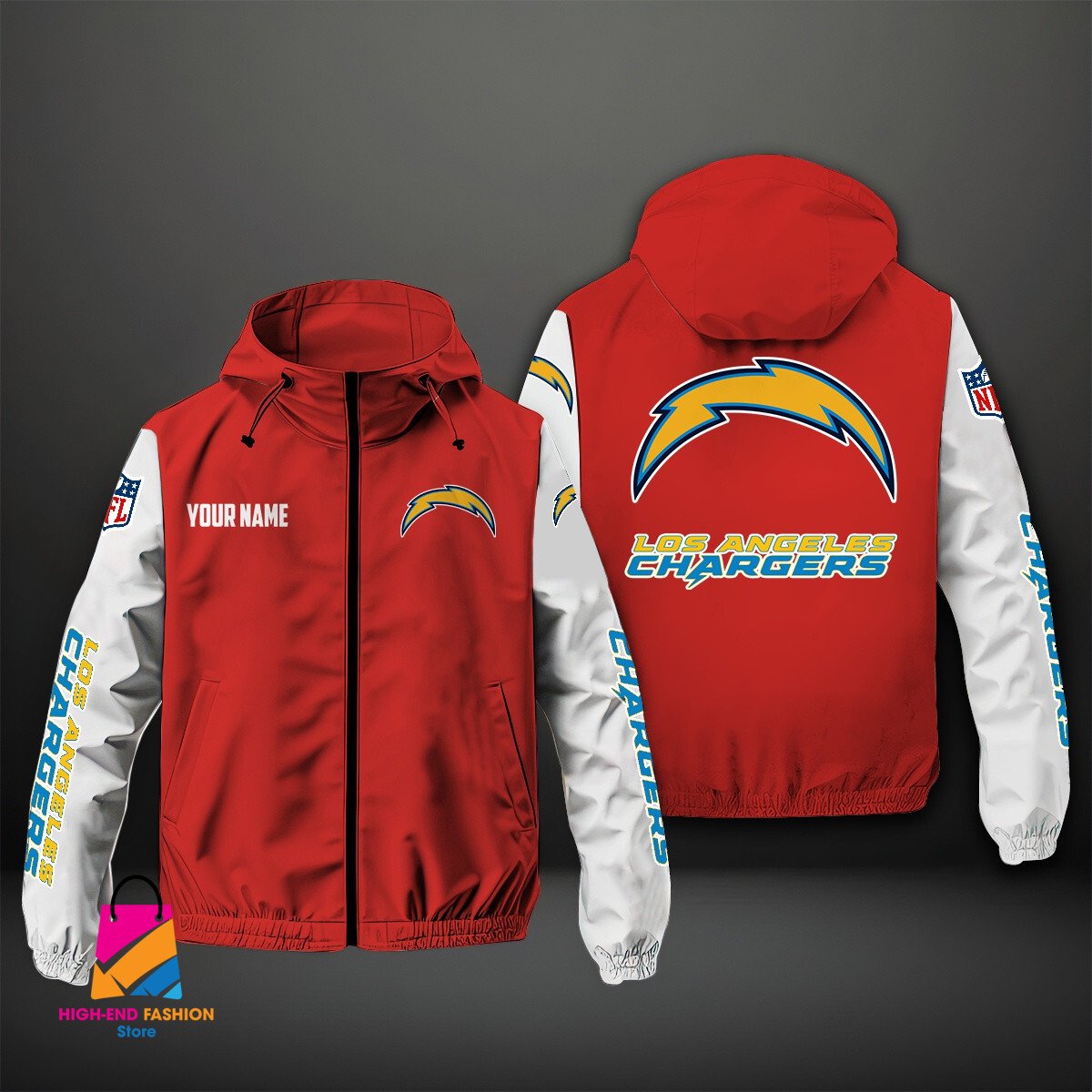 Los Angeles Chargers NFL Style Windbreaker Jacket For Fans