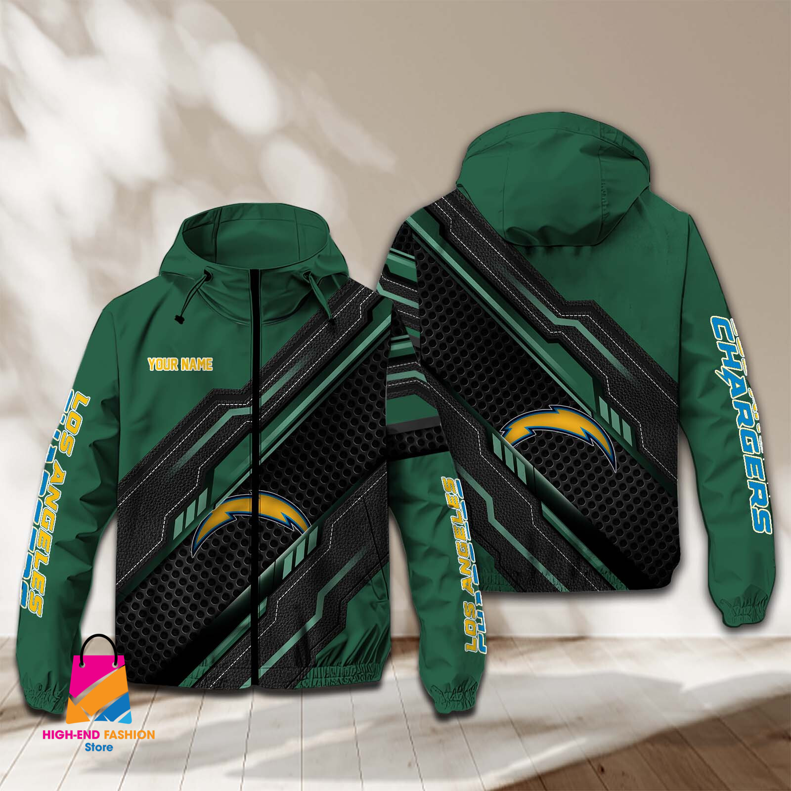 Los Angeles Chargers NFL Style Windbreaker Jacket For Fans