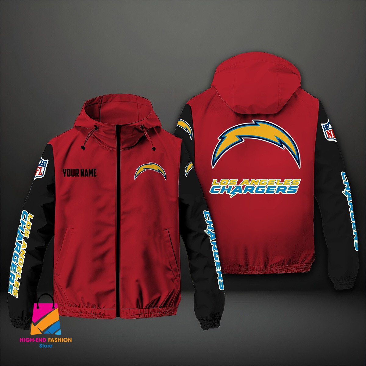Los Angeles Chargers NFL Style Windbreaker Jacket For Fans