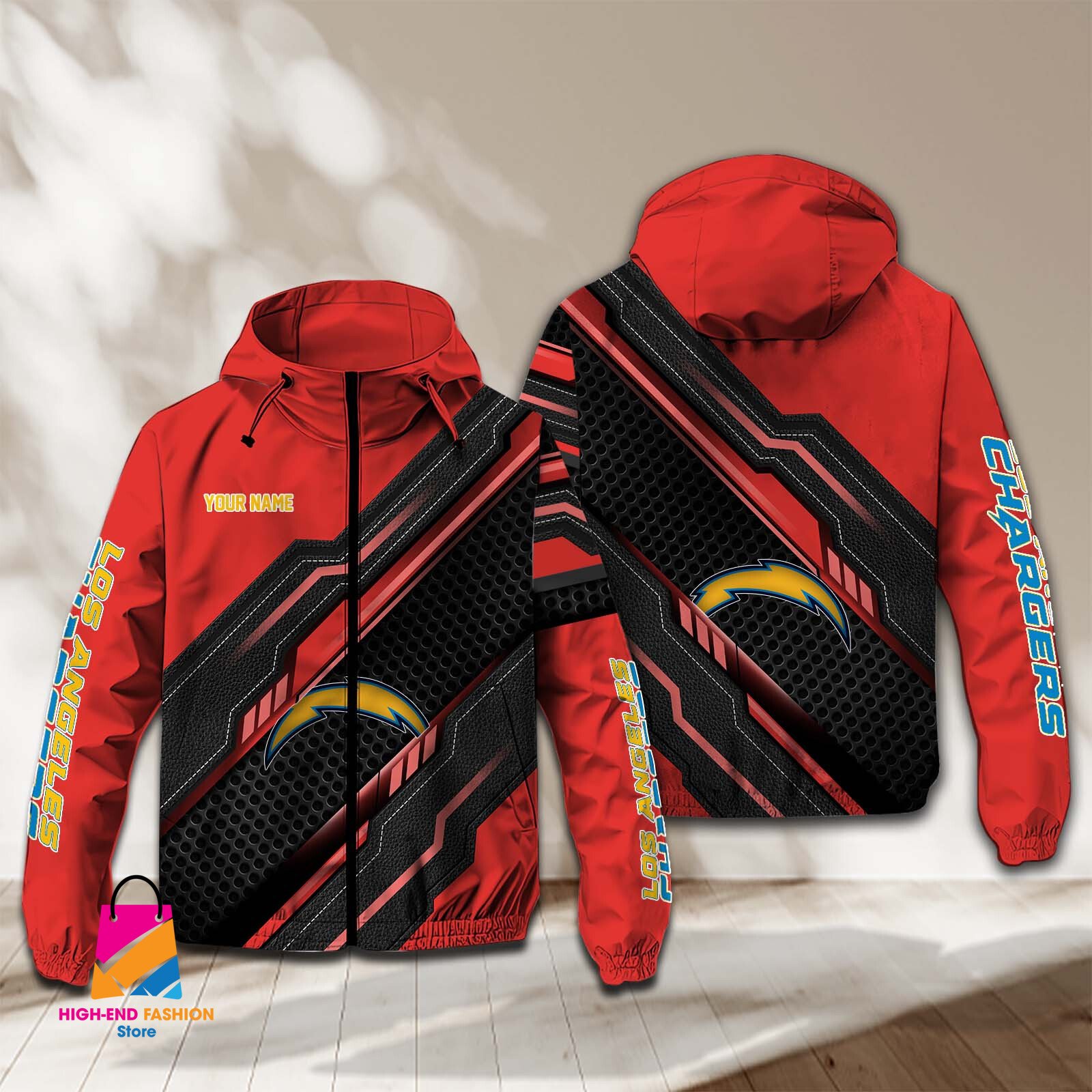 Los Angeles Chargers NFL Style Windbreaker Jacket For Fans