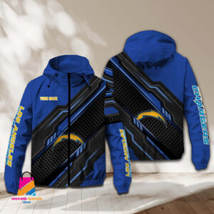 Los Angeles Chargers NFL Style Windbreaker Jacket For Fans