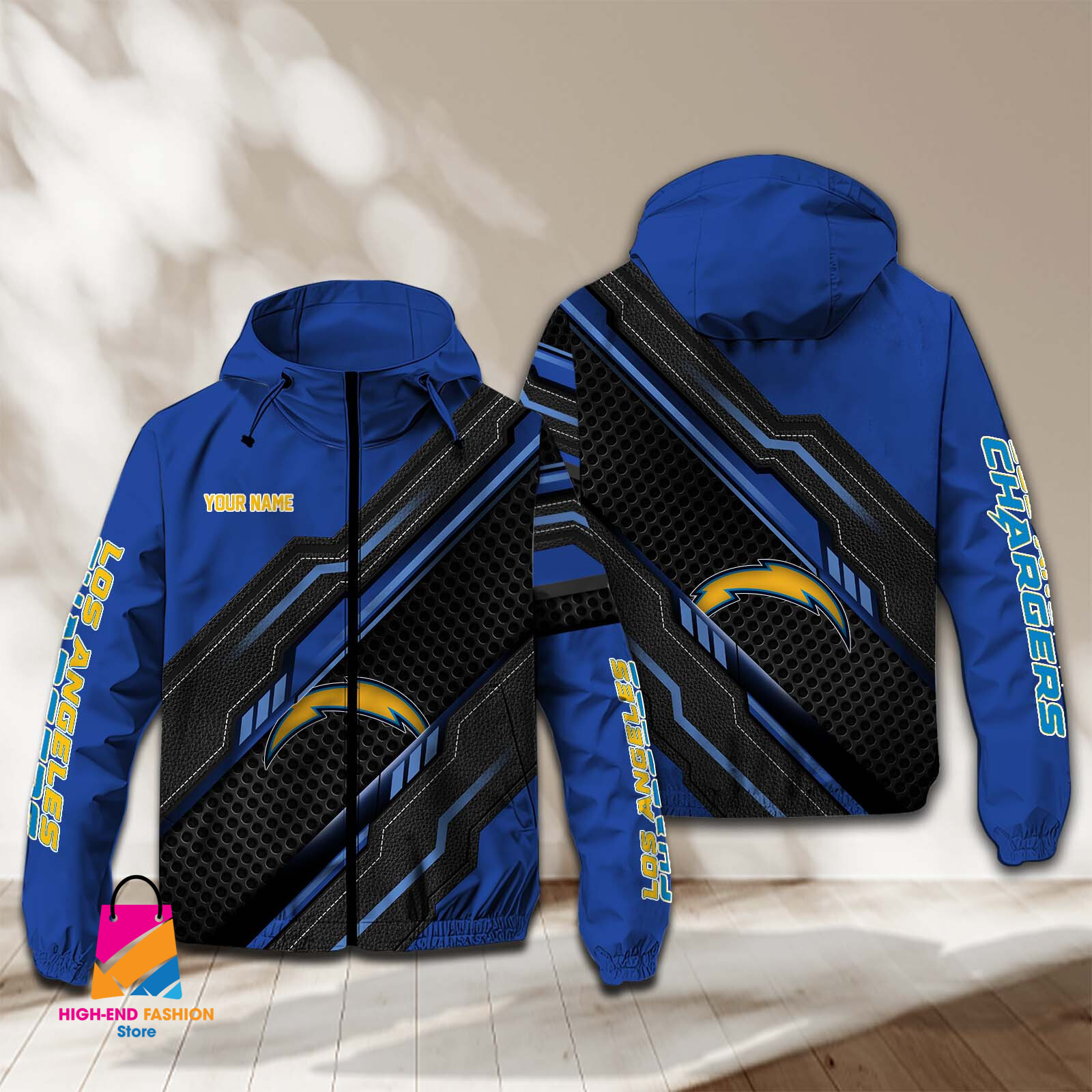 Los Angeles Chargers NFL Style Windbreaker Jacket For Fans