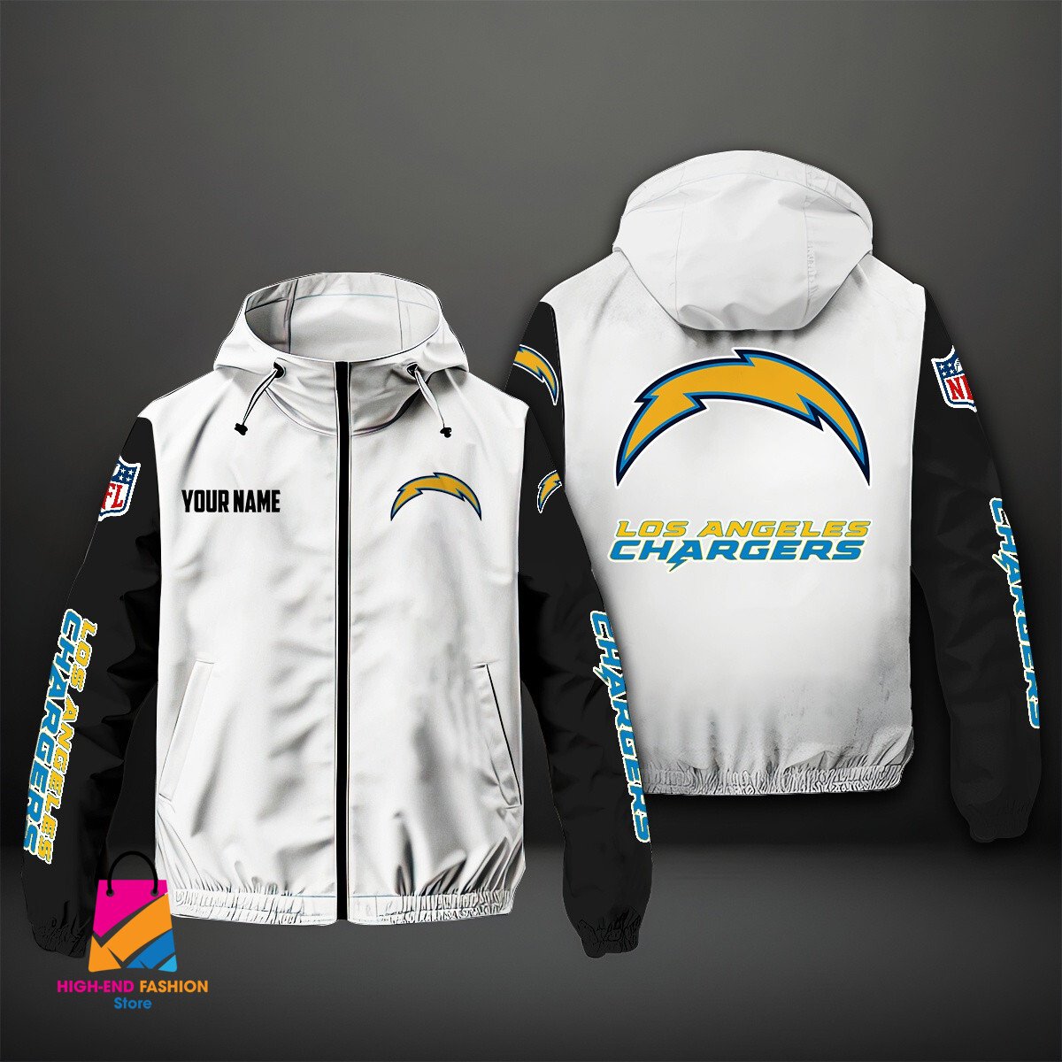Los Angeles Chargers NFL Style Windbreaker Jacket For Fans
