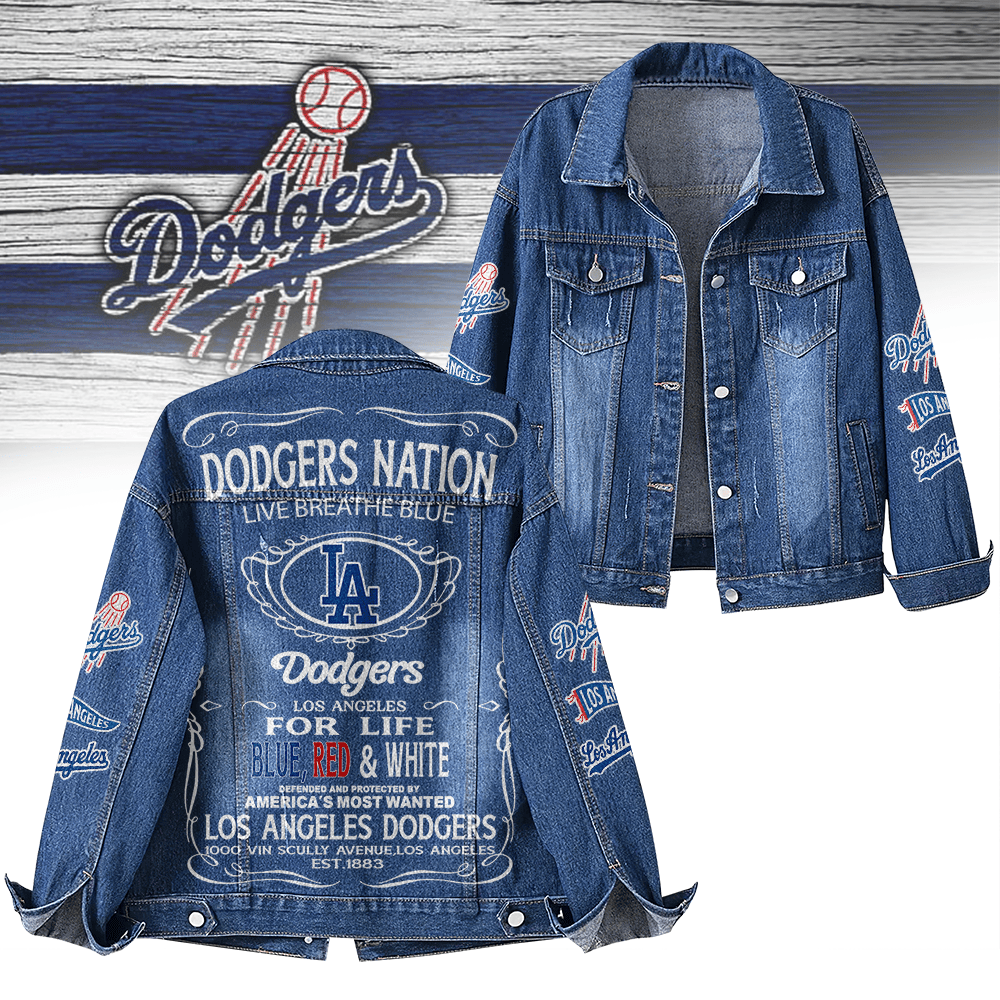 Los Angeles Dodgers MLB Denim Jacket Gift For Fans