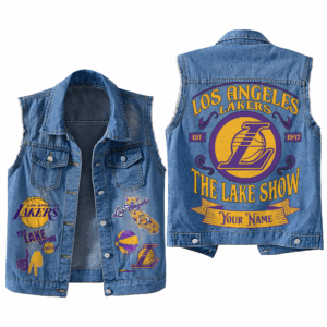Los Angeles Lakers NBA Style Sleeveless Jacket For Fans