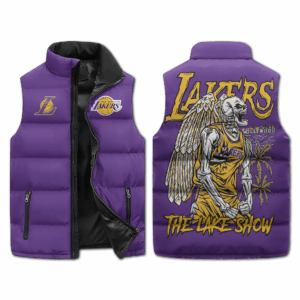 Los Angeles Lakers NBA Style Sleeveless Puffer Jacket For Fans