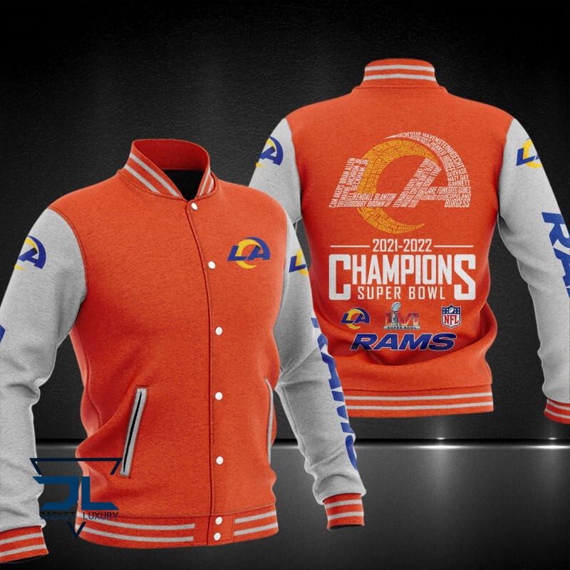 Los Angeles Rams NFL Style Baseball Jacket For Fan