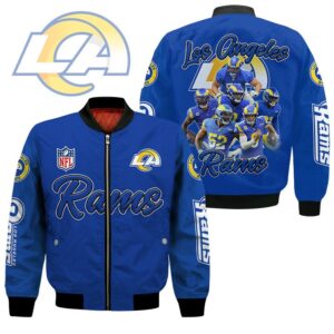 Los Angeles Rams NFL Style Bomber Jacket For Fans