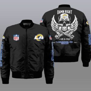 Los Angeles Rams NFL Style Bomber Jacket For Fans
