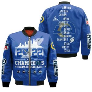 Los Angeles Rams NFL Style Bomber Jacket For Fans