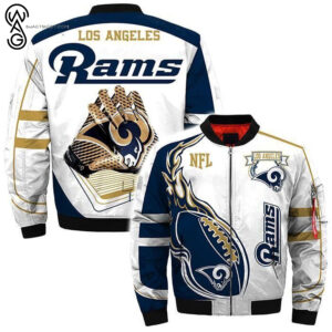 Los Angeles Rams NFL Style Bomber Jacket For Fans