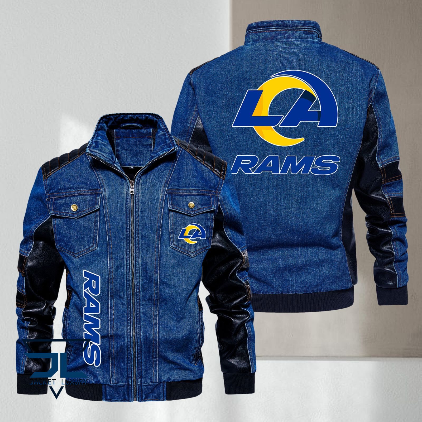 Los Angeles Rams NFL Style Denim Jacket For Fans