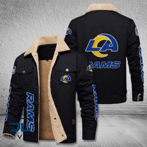 Los Angeles Rams NFL Style Fleece Thermal Cotton Jacket For Fans