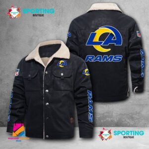 Los Angeles Rams NFL Style Fleece Thermal Cotton Jacket For Fans