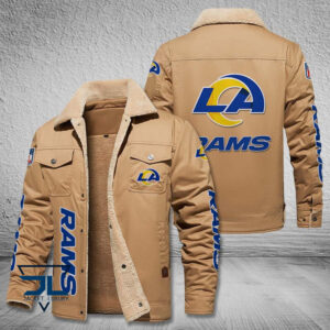 Los Angeles Rams NFL Style Fleece Thermal Cotton Jacket For Fans