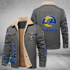 Los Angeles Rams NFL Style Fleece Thermal Cotton Jacket For Fans