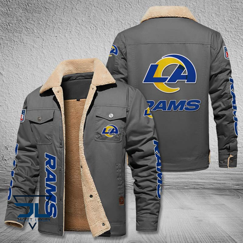 Los Angeles Rams NFL Style Fleece Thermal Cotton Jacket For Fans