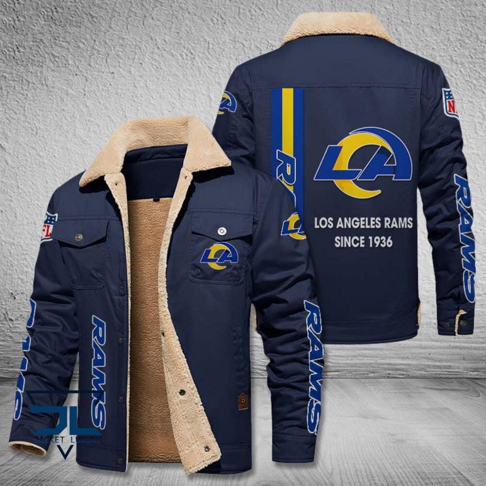 Los Angeles Rams NFL Style Fleece Thermal Cotton Jacket For Fans
