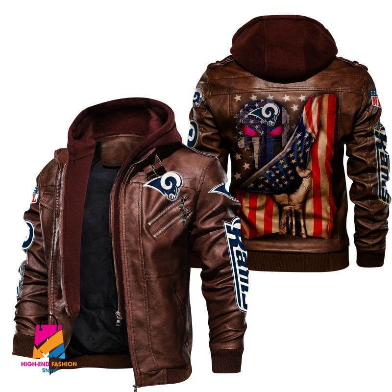 Los Angeles Rams NFL Style Leather Jacket For Fan