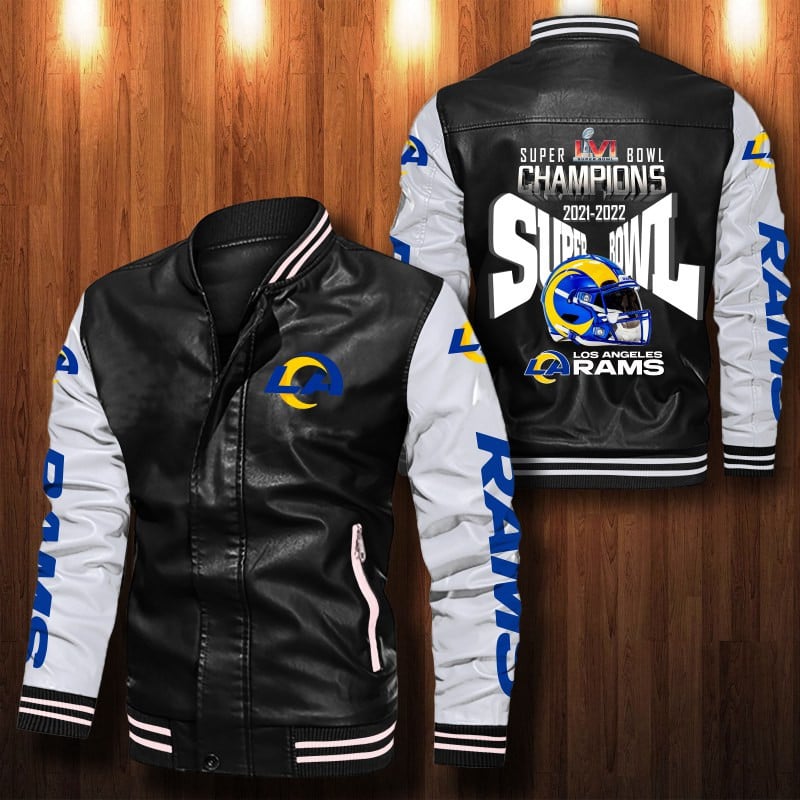 Los Angeles Rams NFL Style Leather Jacket For Fan