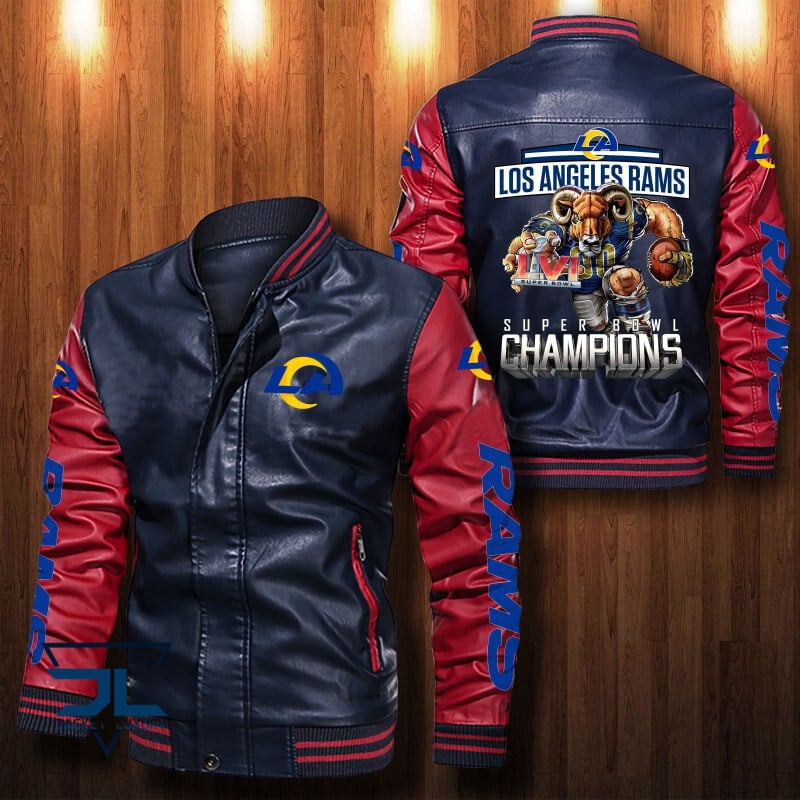 Los Angeles Rams NFL Style Leather Jacket For Fan
