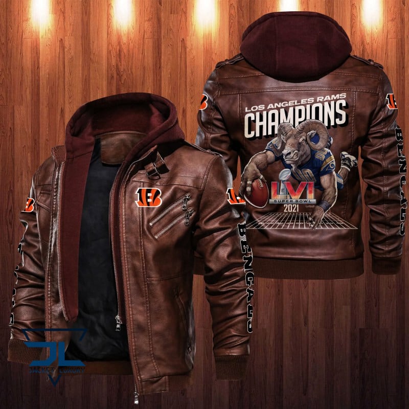Los Angeles Rams NFL Style Leather Jacket For Fan