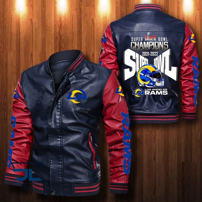 Los Angeles Rams NFL Style Leather Jacket For Fan