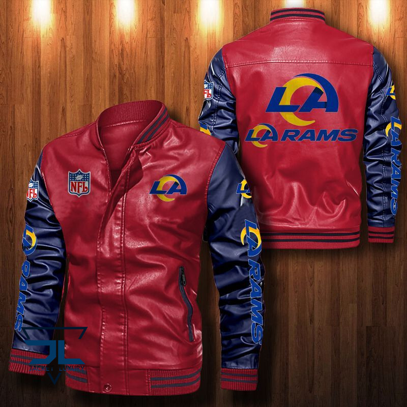 Los Angeles Rams NFL Style Leather Jacket For Fan