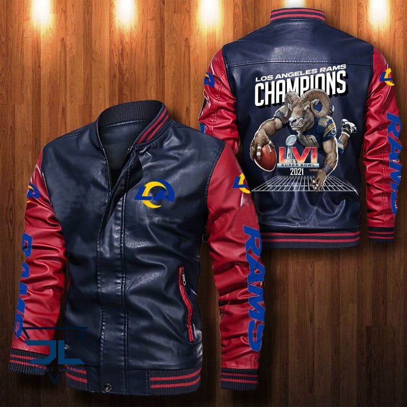 Los Angeles Rams NFL Style Leather Jacket For Fan