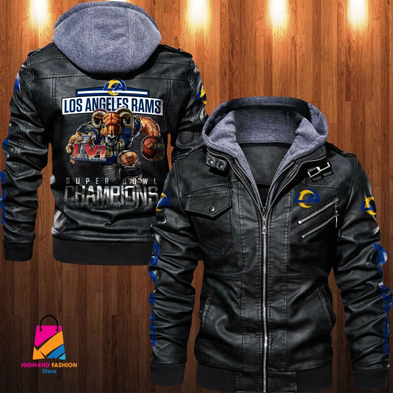 Los Angeles Rams NFL Style Leather Jacket For Fan