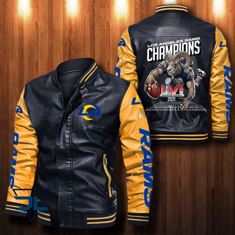 Los Angeles Rams NFL Style Leather Jacket For Fan