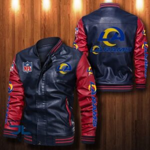 Los Angeles Rams NFL Style Leather Jacket For Fan