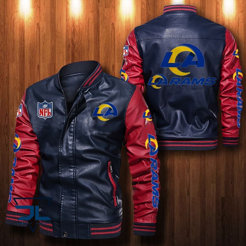 Los Angeles Rams NFL Style Leather Jacket For Fan