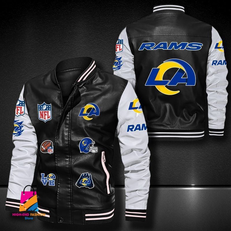 Los Angeles Rams NFL Style Leather Jacket For Fan