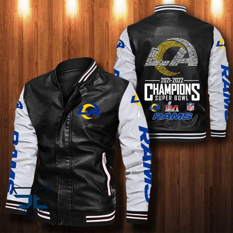 Los Angeles Rams NFL Style Leather Jacket For Fan