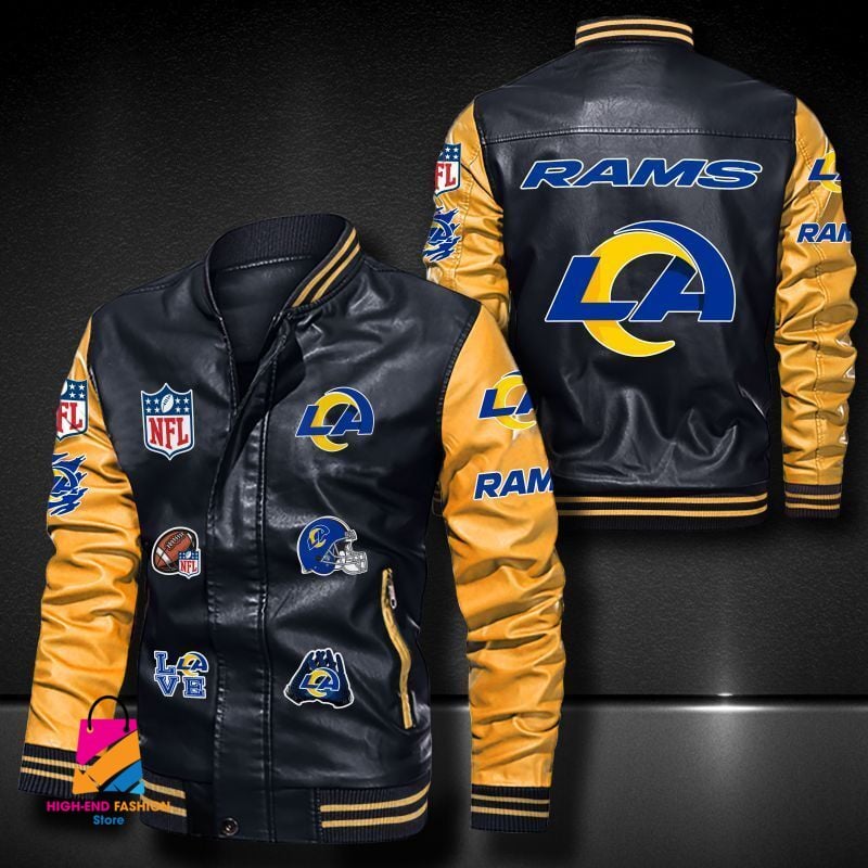 Los Angeles Rams NFL Style Leather Jacket For Fan