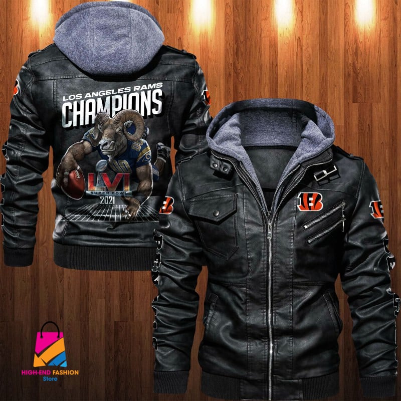 Los Angeles Rams NFL Style Leather Jacket For Fan