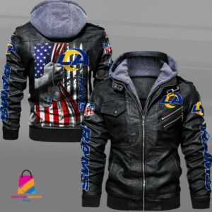 Los Angeles Rams NFL Style Leather Jacket For Fan