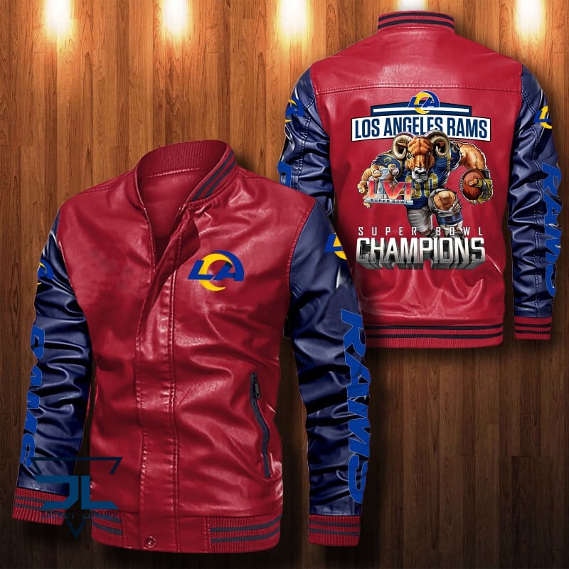Los Angeles Rams NFL Style Leather Jacket For Fan