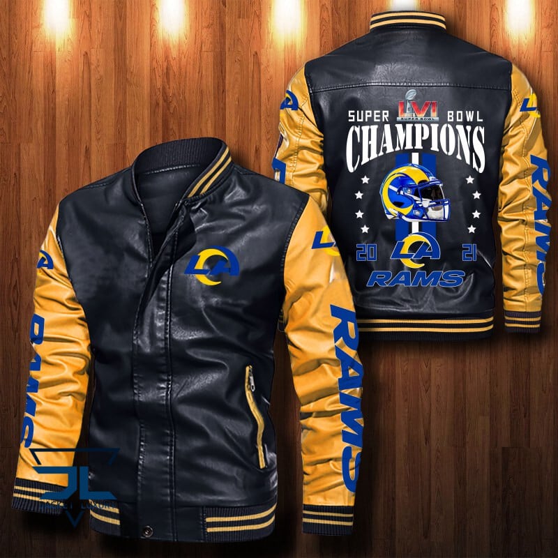 Los Angeles Rams NFL Style Leather Jacket For Fan