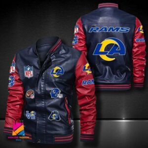Los Angeles Rams NFL Style Leather Jacket For Fan