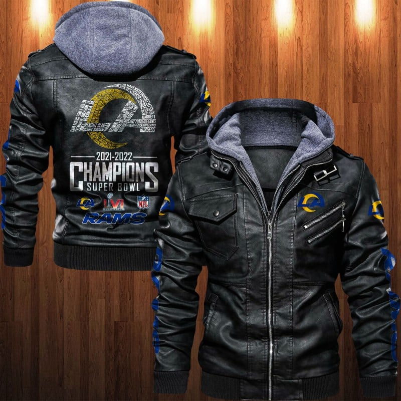 Los Angeles Rams NFL Style Leather Jacket For Fan