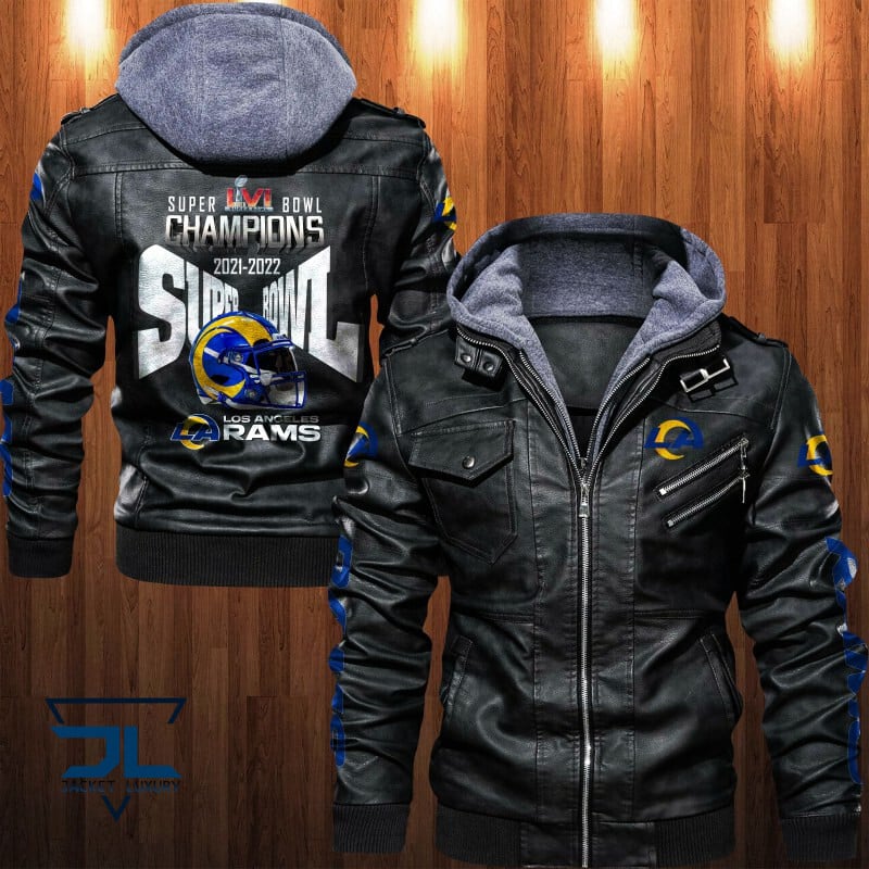 Los Angeles Rams NFL Style Leather Jacket For Fan