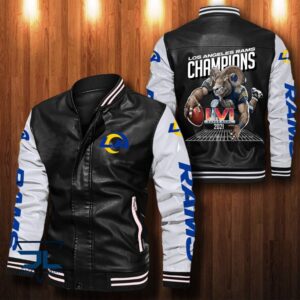 Los Angeles Rams NFL Style Leather Jacket For Fan