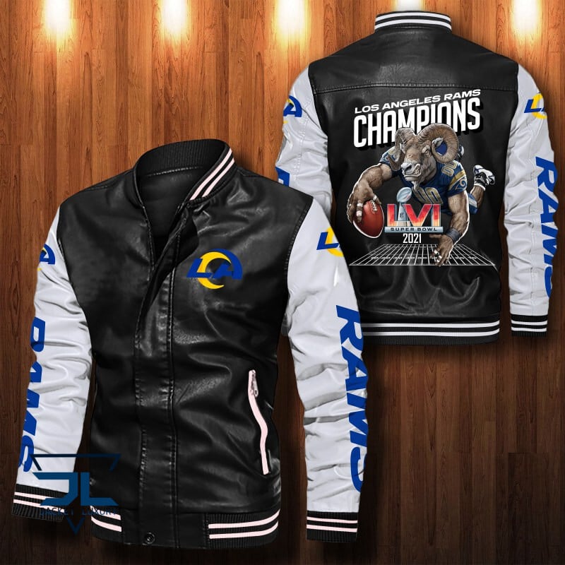 Los Angeles Rams NFL Style Leather Jacket For Fan