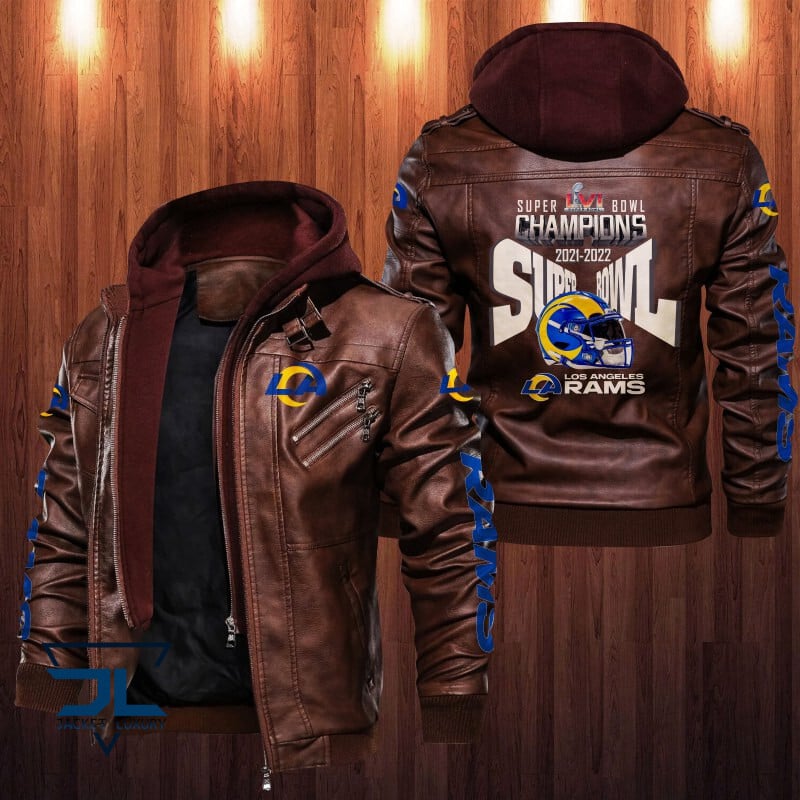 Los Angeles Rams NFL Style Leather Jacket For Fan