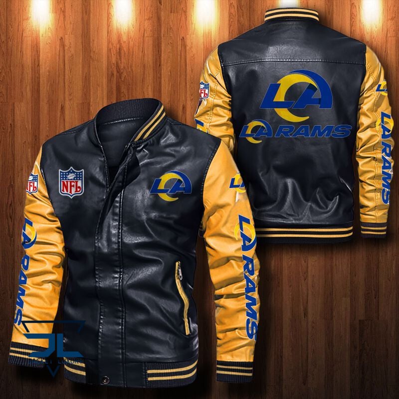 Los Angeles Rams NFL Style Leather Jacket For Fan