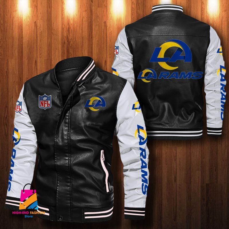 Los Angeles Rams NFL Style Leather Jacket For Fan
