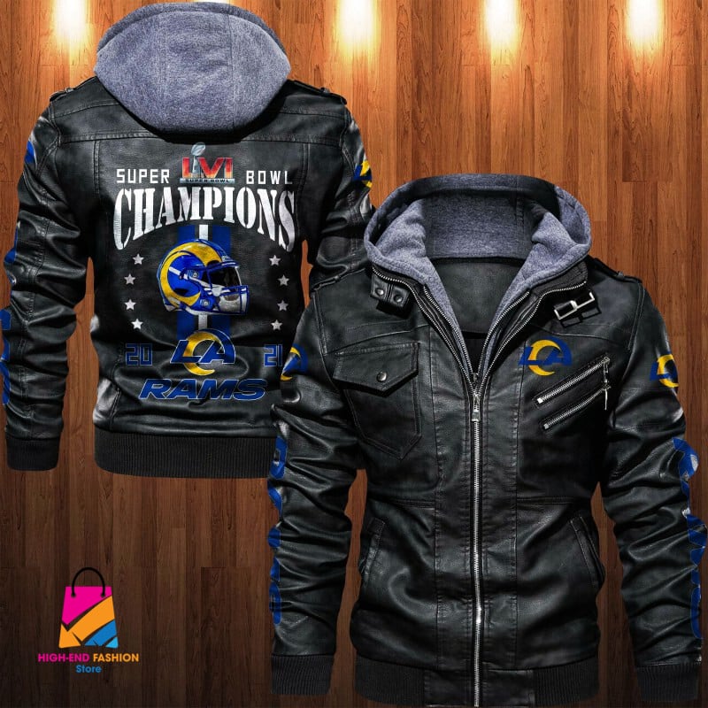 Los Angeles Rams NFL Style Leather Jacket For Fan