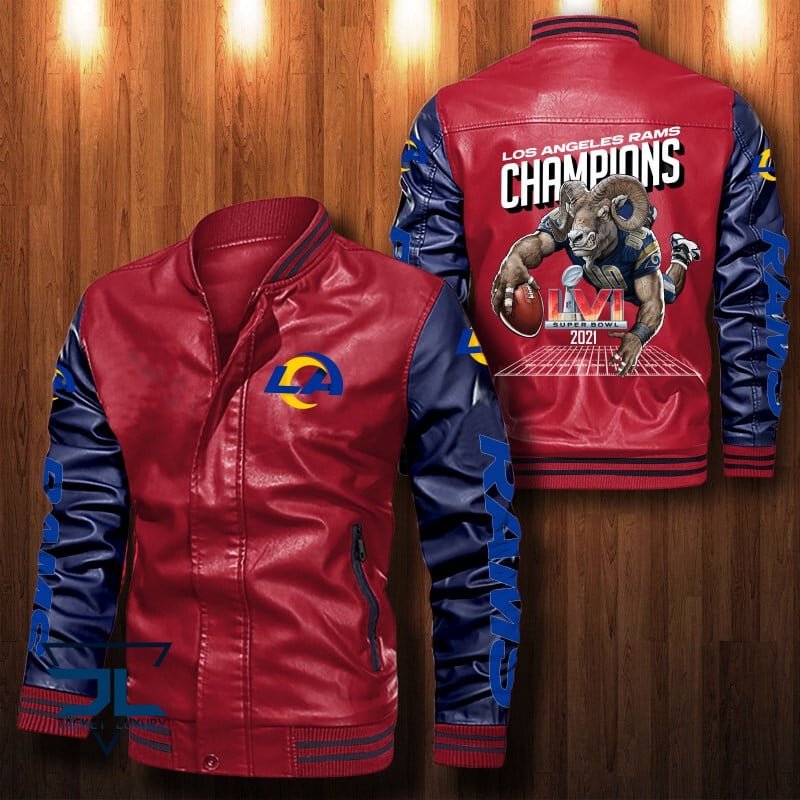 Los Angeles Rams NFL Style Leather Jacket For Fan